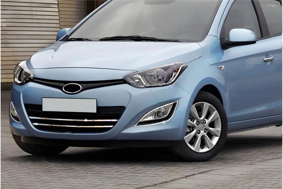 Hyundai I-20 2012–2014 Ozdobné lišty na masku (2 ks, nerez) Image