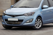 Hyundai I-20 2012–2014 Chrómové kryty hmloviek (2 ks, nerez) fotografia 1
