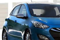 Hyundai I-30 2012–2017 Kryty zrkadiel bez smerovky (2 ks, nerez) fotografia 1