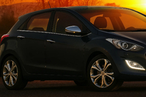Hyundai I-30 2012–2017 Lišta bočného okna (HB, nerezová oceľ) fotografia 1