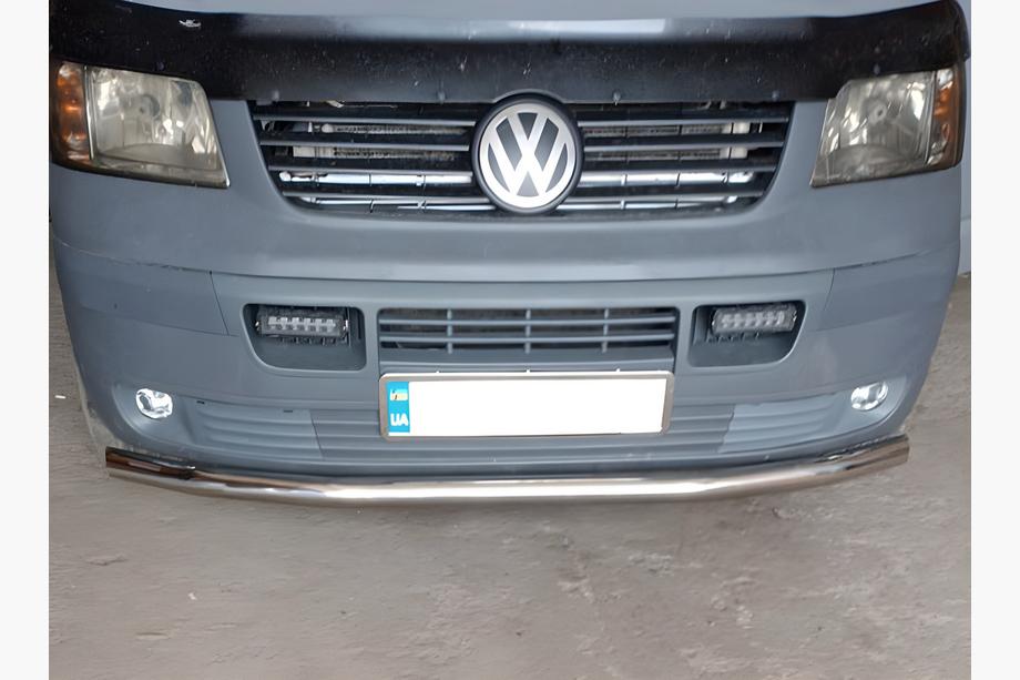 Volkswagen T5 Multivan 2003–2010 Predný ochranný rám, jednoduchý (nerez) 60 mm Image