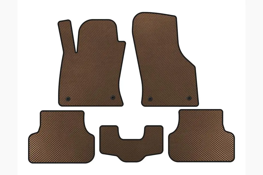 Seat Leon 2013–2020 EVA rohože do interiéru (2013-2016, SW, Hnedá) Image