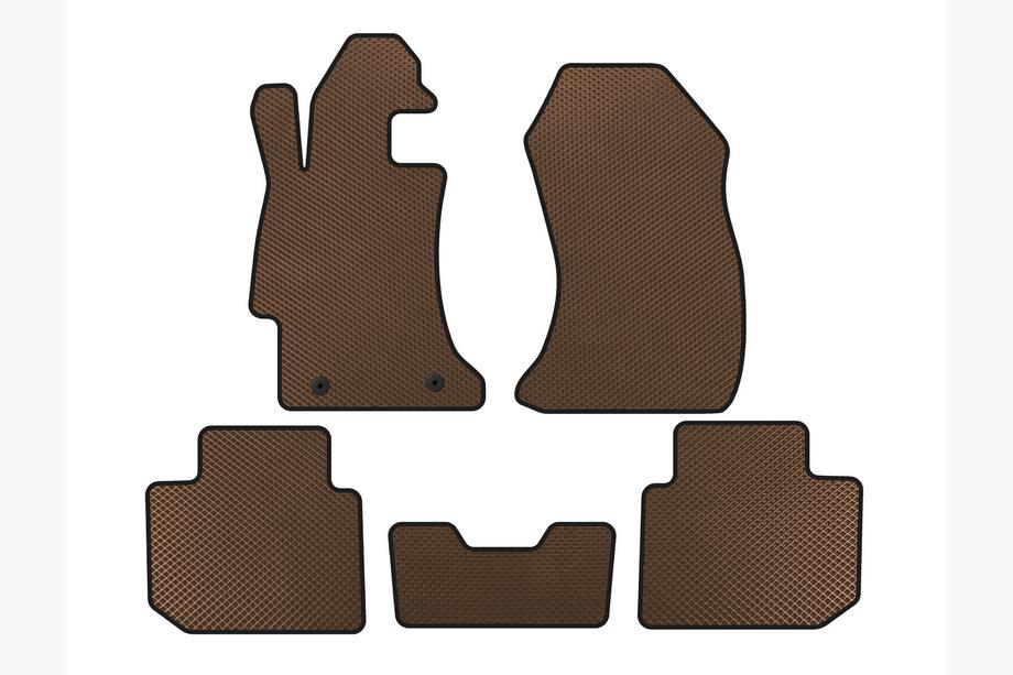 Subaru Impreza 2011–2016 EVA rohože do auta (SD, hnedé) Image
