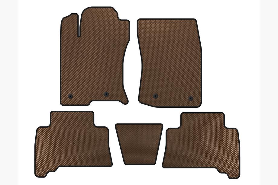 Toyota 4Runner 2009–2024 EVA autokoberce do interiéru (2009-2014, Hnedé) Image