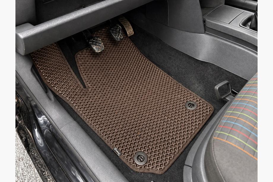 Volkswagen Polo 2001–2009 EVA rohože do interiéru (HB, 3/5-dverový, hnedé) Image