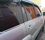 Toyota Land Cruiser Prado 120 2002–2009 Vonkajšie okenné lišty (6 ks, nerez) OmsaLine – talianska nehrdzavejúca oceľ fotografia 1
