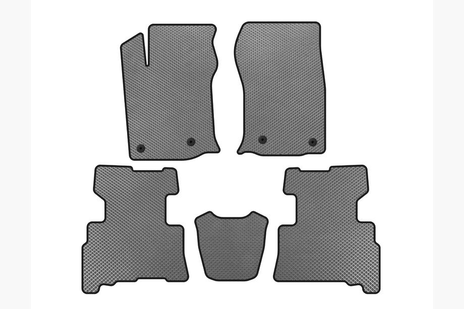Toyota 4Runner 2009–2024 EVA rohože do interiéru (2 rady, 2014-2024, 7-miestne, sivé) Image