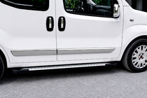 Opel Combo 2012–2018 Bočné nášľapy Allmond Grey (2 ks, hliník) fotografia 1
