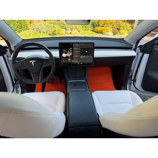 EVA rohože do interiéru (2020-2024, Oranžová) Tesla Model Y 2020– fotografia 2