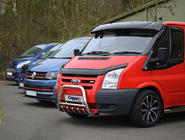Ford Transit 2000–2014 Slnečná clona na čelné sklo (čierny lesk, 5 mm) fotografia 18