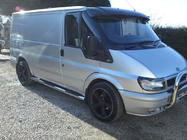 Ford Transit 2000–2014 Slnečná clona na čelné sklo (čierny lesk, 5 mm) fotografia 12