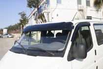Ford Transit 1991–2000 Slnečná clona na čelné sklo (čierny lesk, 5 mm) fotografia 3