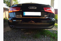 Audi A6 C7 2011–2017 Nerezová lišta hrany kufra Carmos - turecká oceľ fotografia 3