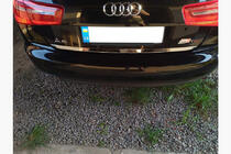 Audi A6 C7 2011–2017 Nerezová lišta hrany kufra Carmos - turecká oceľ fotografia 1
