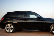 BMW 1. séria F20/F21 2011–2019 Okenná lišta (nerez) fotografia 3