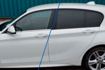 BMW 1. séria F20/F21 2011–2019 Okenná lišta (nerez) fotografia 12