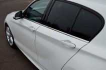 BMW 1. séria F20/F21 2011–2019 Okenná lišta (nerez) fotografia 7