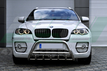 BMW X5 E70 2007–2013 Predný ochranný rám WT003 (nerez) 50 mm fotografia 1