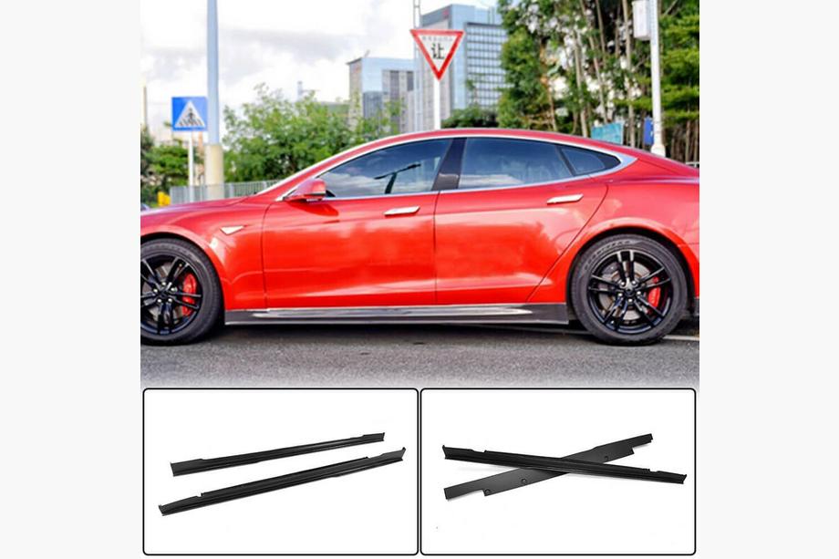 Tesla Model S 2012– Nástavce prahov Carbon V3 (2014-2020) Image