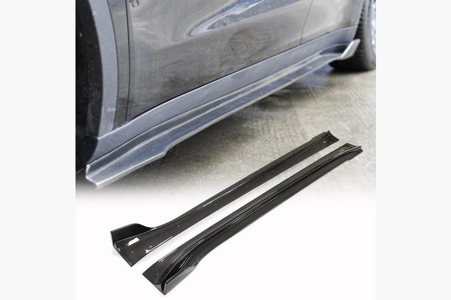 Tesla Model Y 2020– Nadstavce prahov V1 (2020-2025, Karbón) Image