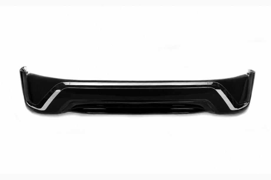Toyota Land Cruiser 200 2007–2021 Predný lip spojler 2016↗ (Executive 2016) Čierna farba Fotografia 4
