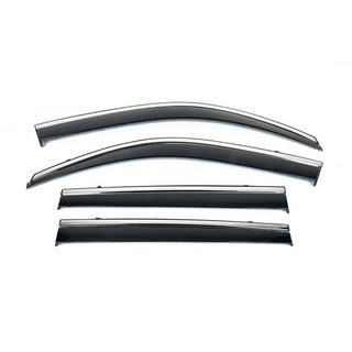 Deflektory okien s chrómovou lištou Niken Luxury (HB, 4 ks)