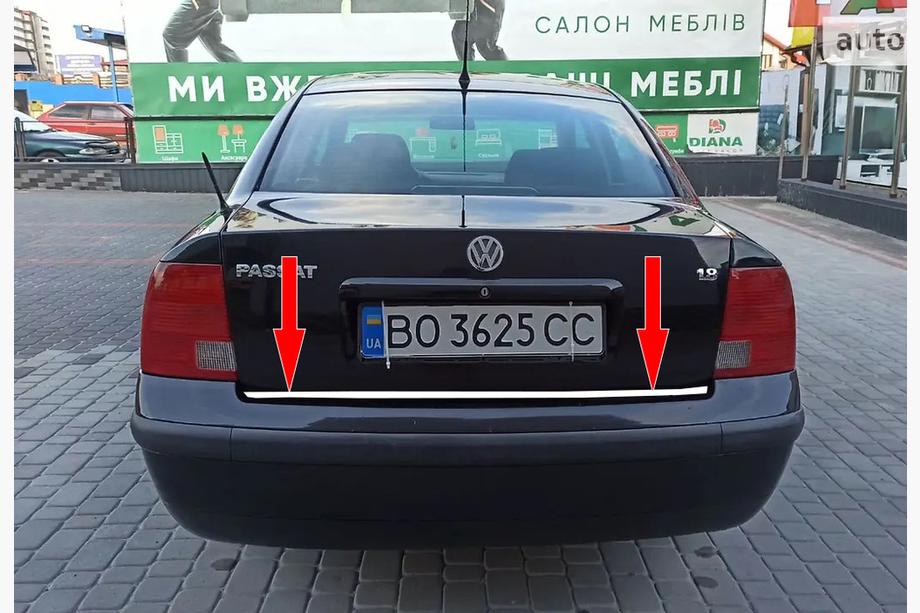 Volkswagen Passat B5 1997–2005 Nerezová lišta hrany kufra SD 1996-2001 Image