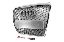 Audi A6 C6 2004–2011 Predná maska v štýle RS (sivá s chrómom) fotografia 3