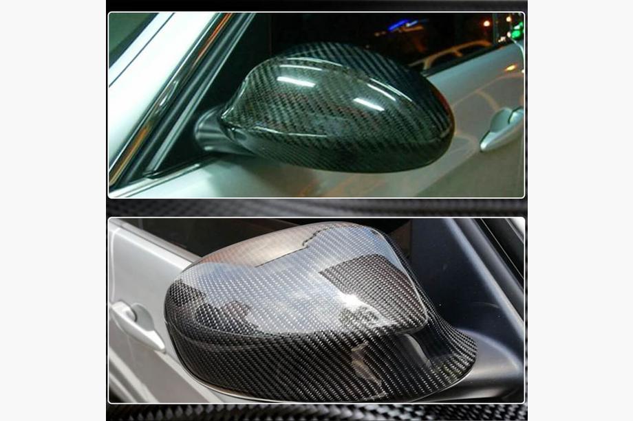BMW 3 rad E90/E91 2005–2011 Kryty zrkadiel (pre E90/E91 2005-2008, karbón) Fotografia 3