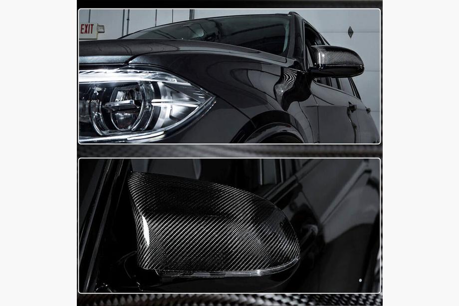 BMW X5 F15 2013–2018 Karbonové kryty zrkadiel (pre F85) Fotografia 3