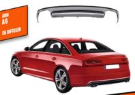 Audi A6 C7 2011–2017 Difúzor zadného nárazníka DPT V1 (2011-2014) fotografia 1