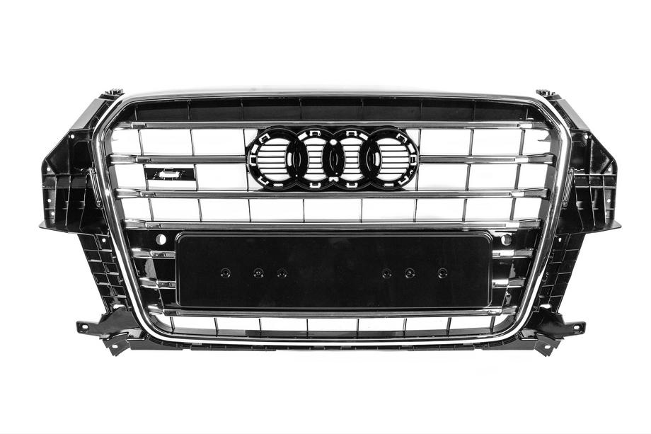 Audi Q3 2011–2019 Predná maska SQ3 (2011-2015, čierna s chrómom) Image