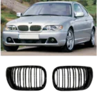 BMW 3 E46 1998–2006 M-Look DPT obličkové mriežky (pre Coupe 2003-2006, čierny lesklý) fotografia 3