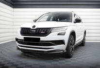 Skoda Kodiaq 2016–2023 DPT predný lip spojler (lesklá čierna) fotografia 2