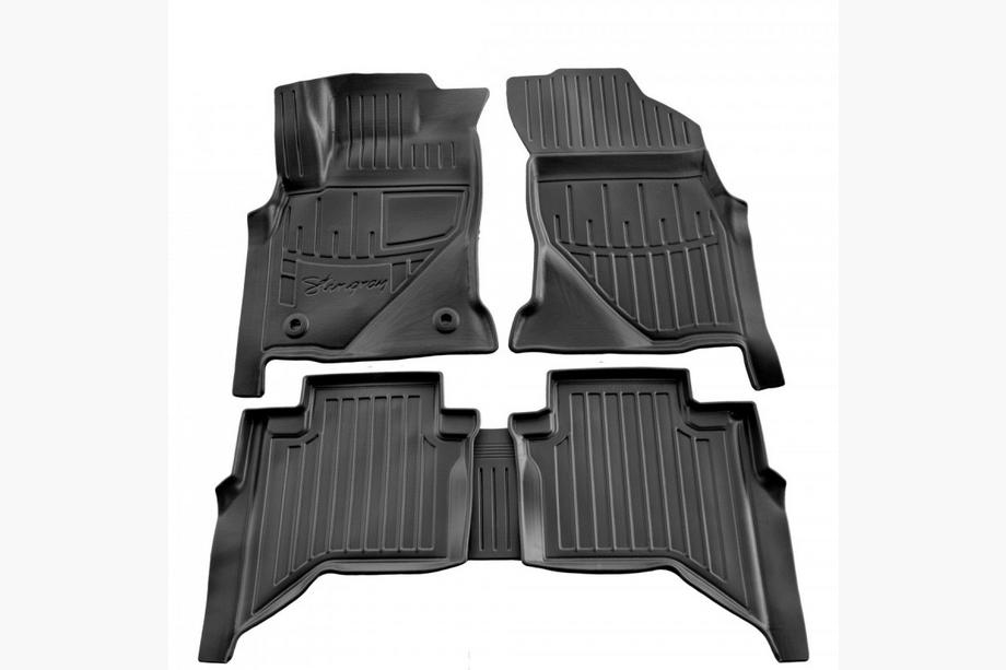 Toyota Hilux 2015– Gumené koberce do interiéru Stingray 3D (Crew Cab, 5 ks) Image