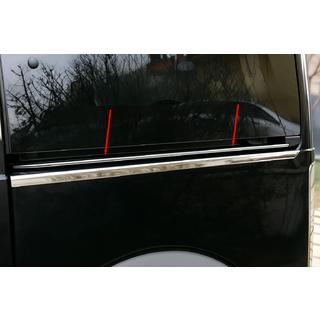 Lišty na koľajnicu posuvných dverí (2 ks, nerez) fotografia 1