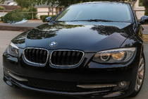 BMW 3. séria E92/E93 2006–2013 M-Look obličkové mriežky (pre 2010-2013, lesklá čierna s chrómovým lemom) fotografia 1