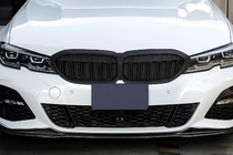 BMW 3. rad G20/G21 2018– Obličkové mriežky M-Look V2 (2018-2022, matná čierna) fotografia 1