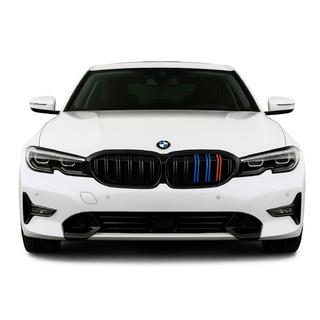 Obličkové mriežky M-Look V2 (2018-2022, M-Color s čiernym lemovaním) BMW 3. rad G20/G21 2018– fotografia 1