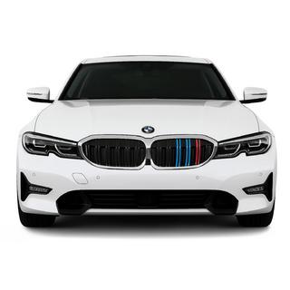 Obličkové mriežky M-Look V2 (2018-2022, M-Color s chrómovým rámikom) BMW 3. rad G20/G21 2018– fotografia 1