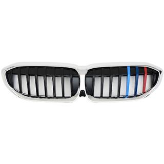 Obličková mriežka 1 lamela (2018-2022, M-Color s chrómovým rámikom) BMW 3. rad G20/G21 2018– fotografia 2