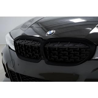 Obličkové mriežky Diamond Black (2018-2022, čierny rámik) BMW 3. rad G20/G21 2018– fotografia 2