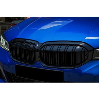 Obličkové mriežky M-Look (2022+, čierny lesklý) BMW 3. rad G20/G21 2018– fotografia 1
