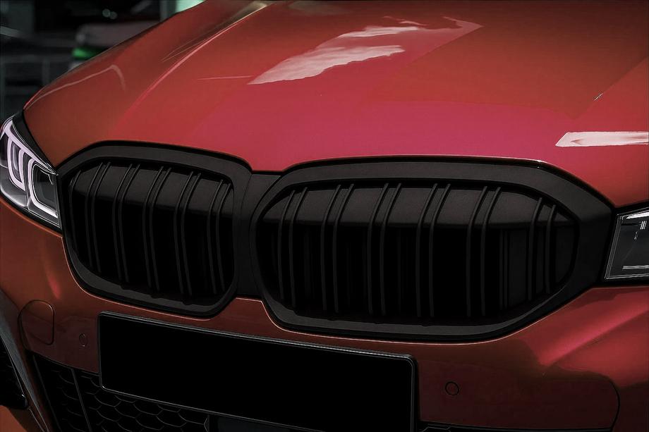 BMW 3. rad G20/G21 2018– Obličkové mriežky M-Look (2022+, matná čierna) Image