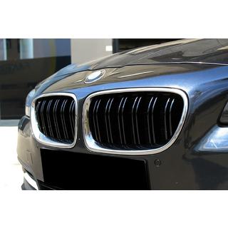 M-Look obličkové mriežky (čierny lesk s chrómovým lemom) BMW 5. rad F10/F11 2010–2016 fotografia 1