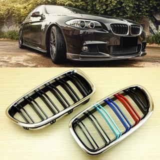 Obličkové mriežky M-Look (M-Color s chrómovým lemom) BMW 5. rad F10/F11 2010–2016 fotografia 3