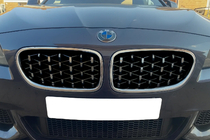 BMW 5. rad F10/F11 2010–2016 Obličkové mriežky Diamond Silver (chrómový lem) fotografia 1