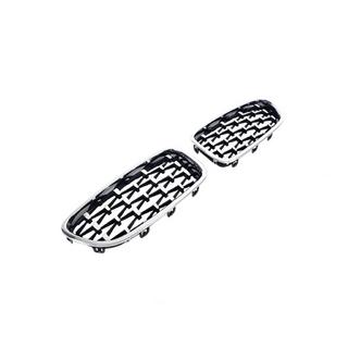 Obličkové mriežky Diamond Silver (chrómový lem) BMW 5. rad F10/F11 2010–2016 fotografia 3