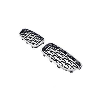 Obličkové mriežky Diamond Silver (chrómový lem) BMW 5. rad F10/F11 2010–2016 fotografia 4