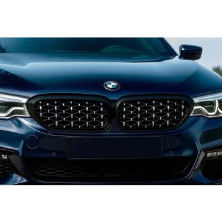 Ľadvinky Diamond Silver V1 (2017-2020, čierne lemovanie) BMW 5. rad G30/G31 2017–2023 fotografia 1